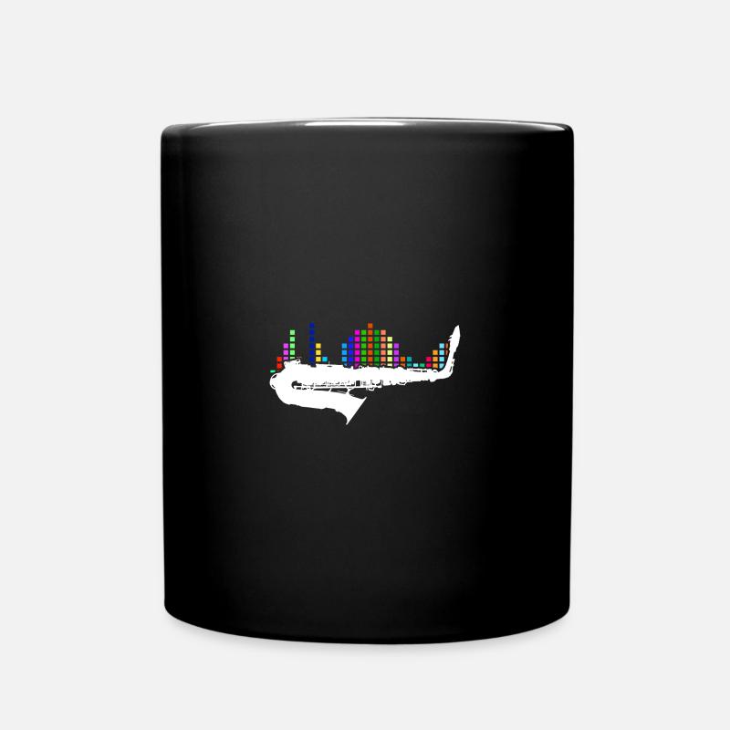 Saxophon Spieler - Tasse einfarbig - Schwarz
