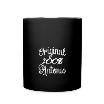 Original 100% Antonio - Tasse einfarbig - Schwarz - Vorne