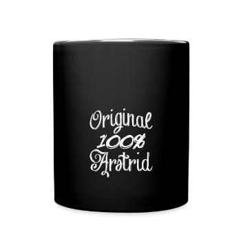 Original 100% Astrid - Tasse einfarbig - Schwarz - Vorne