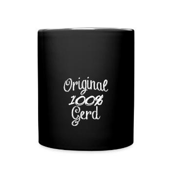Original 100% Gerd - Tasse einfarbig - Schwarz - Vorne