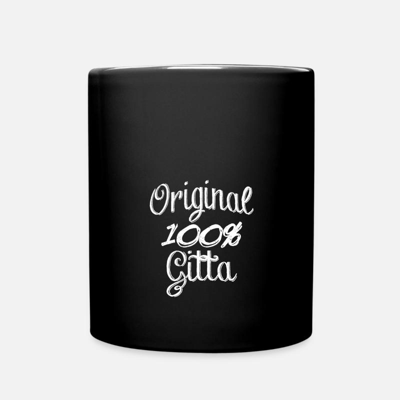 Original 100% Gitta - Tasse einfarbig - Schwarz