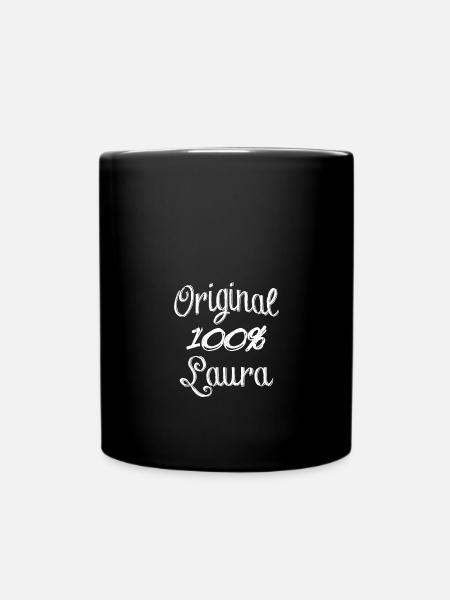 Original 100% Laura - Full Colour Mug - black