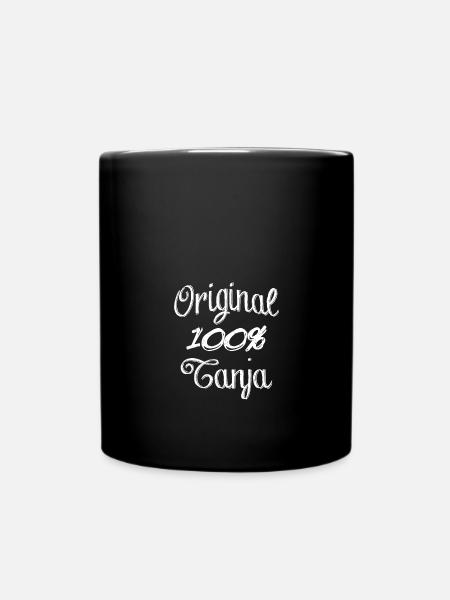 Original 100% Tanja - Tasse einfarbig - Schwarz