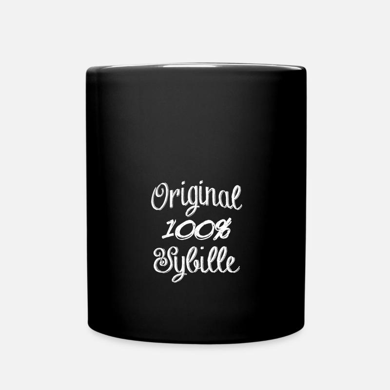 Original 100% Sybille - Tasse einfarbig - Schwarz