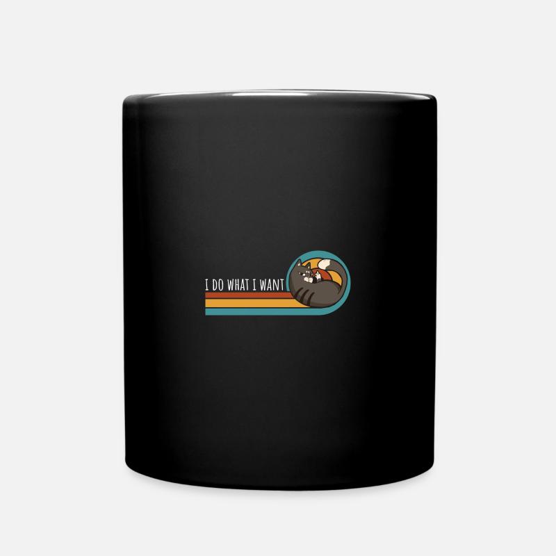 Dicton drôle de chat - Mug uni - noir