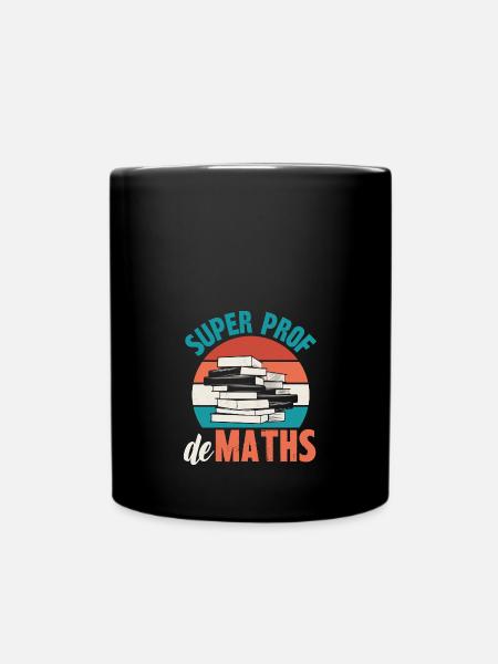 super prof de maths - Mug uni - noir