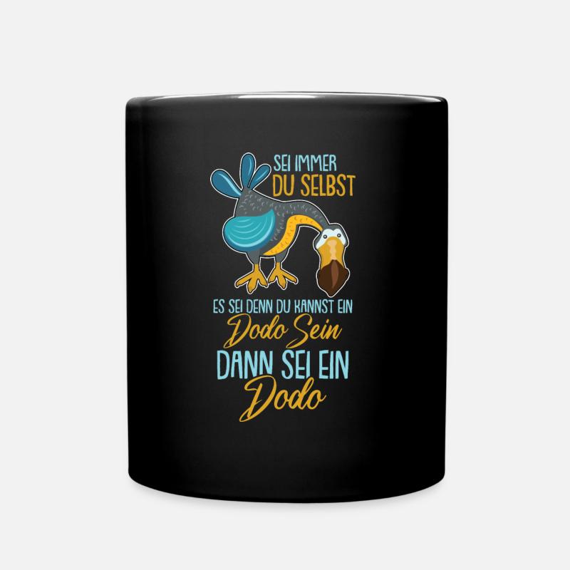 Retro Dodo Mauritius Vogel Dronte - Tasse einfarbig - Schwarz