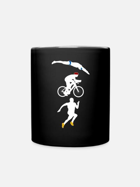 Triathlon - Tasse einfarbig - Schwarz