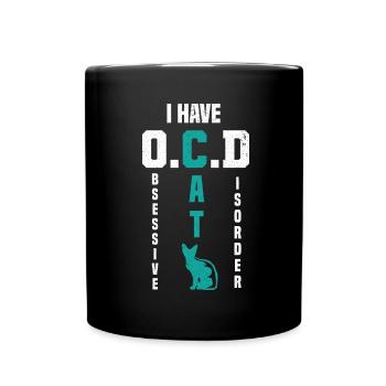Chats Chat Chat Chat Chat Maman Mignon - Mug uni - noir - Devant
