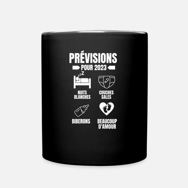 prévisions pour 2023 - Mug uni - noir