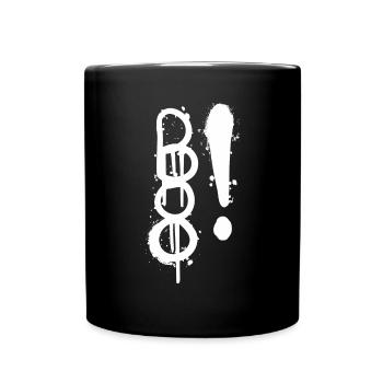 Buhruf! Cooles blutiges Halloween - Tasse einfarbig - Schwarz - Vorne