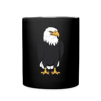 Citation humour Oiseau aigle - Mug uni - noir - Devant