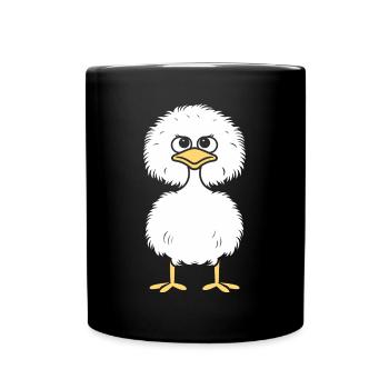 autruche - Mug uni - noir - Devant