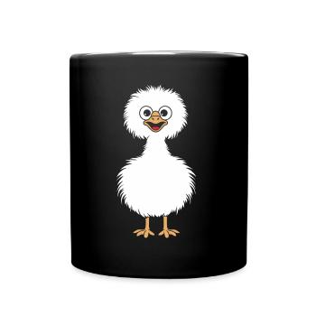 autruche - Mug uni - noir - Devant