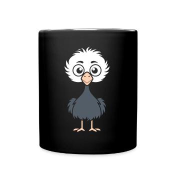 autruche - Mug uni - noir - Devant