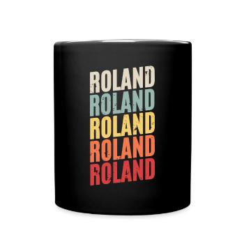 Roland Vorname - Tasse einfarbig - Schwarz - Vorne