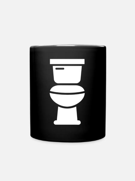 Toilette - Tasse einfarbig - Schwarz