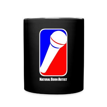 NBArtist Natural Born Artist Vollblutmusiker Hoch - Tasse einfarbig - Schwarz - Vorne