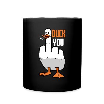 Canard You Ente - Mug uni - noir - Devant