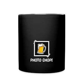 photo chope - Mug uni - noir - Devant