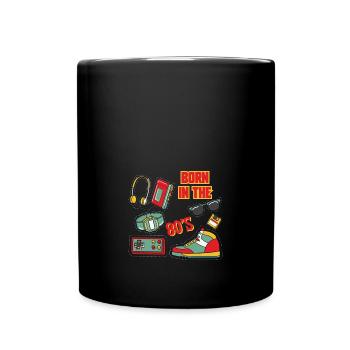 born in the 80s - Full Colour Mug - black - Front