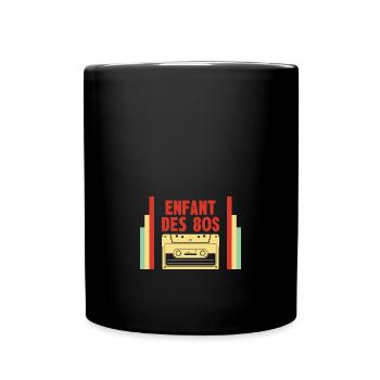 enfant des 80s - Mug uni - noir - Devant