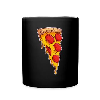 Pizza Kruste Scheibe Pizza Pie Maker Bäcker - Tasse einfarbig - Schwarz - Vorne