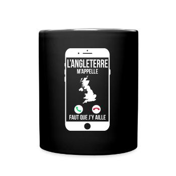 L'Angleterre m'appelle - Faut que j'y aille - Mug uni - noir - Devant