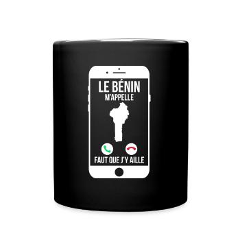 Le Bénin m'appelle - Faut que j'y aille - Mug uni - noir - Devant