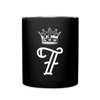 7 Number crown - Full Colour Mug - black - Front