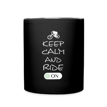 biken - Tasse einfarbig - Schwarz - Vorne