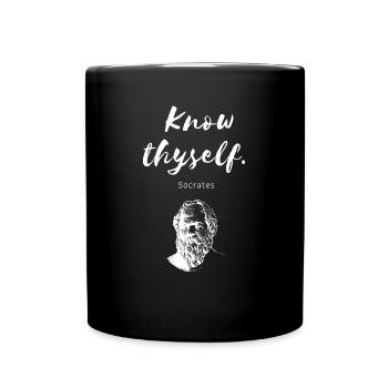 Know tyself Socrates - Mug uni - noir - Devant