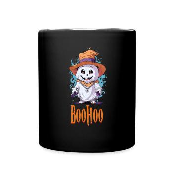 Halloween Ghost Ghost BooHoo Funny - Full Colour Mug - black - Front