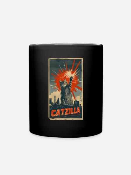 Catzilla (en anglais seulement) - Mug uni - noir
