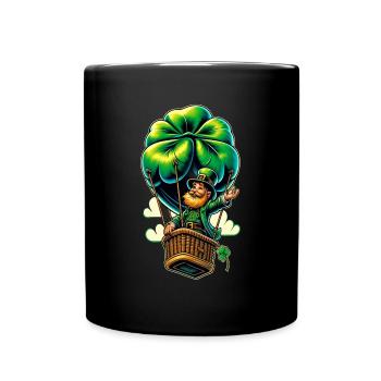 Leprechaun en ballon (Leprechaun irlandais) - Mug uni - noir - Devant