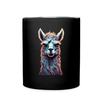 Gruseliges Halloween-partykostüm Zombie-lama - Mug uni - noir - Devant