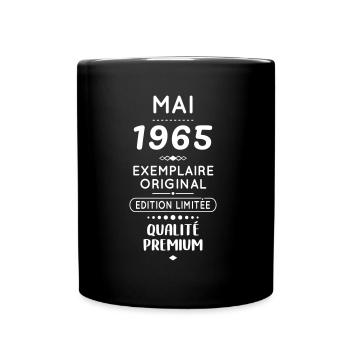 Anniversaire 60 ans - Mai 1965 Original - Mug uni - noir - Devant