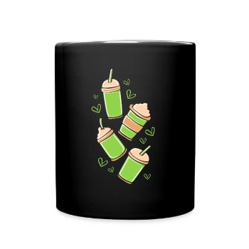 Matcha Tea - Full Colour Mug - black - Front