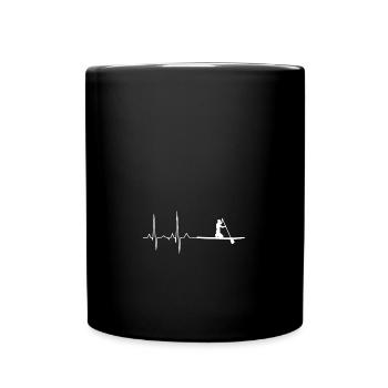 Stand Up Paddling Kneeling Surfer Gift - Full Colour Mug - black - Front