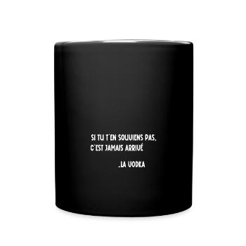 si tu t'en souviens pas - Mug uni - noir - Devant