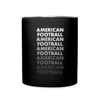 Sports Football américain - Mug uni - noir - Devant