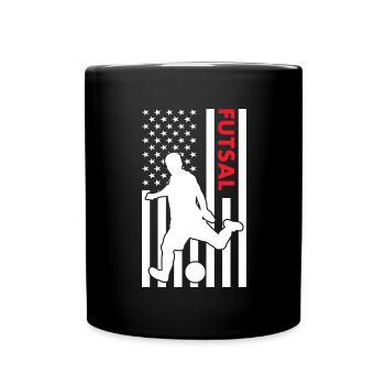 Sport Us Flag Futsal - Full Colour Mug - black - Front