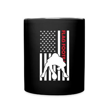 Sport Us Flag Flag Football - Full Colour Mug - black - Front