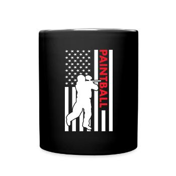 Sport Us Flag Paintball - Mug uni - noir - Devant