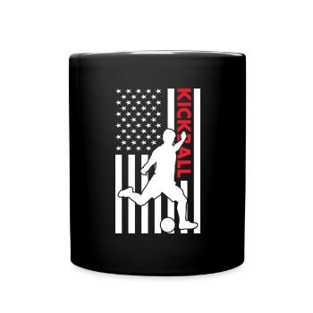 Sport Us Flag Kickball - Mug uni - noir - Devant