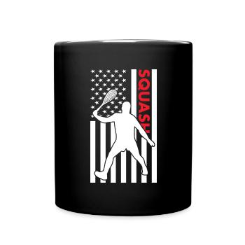 Sport Us Flag Squash - Mug uni - noir - Devant