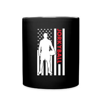 Sport Us Flag Jorkyball - Full Colour Mug - black - Front