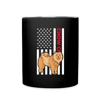 Drapeau Chow Chow Us - Mug uni - noir - Devant