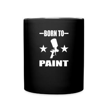 Lackierer - Tasse einfarbig - Schwarz - Vorne