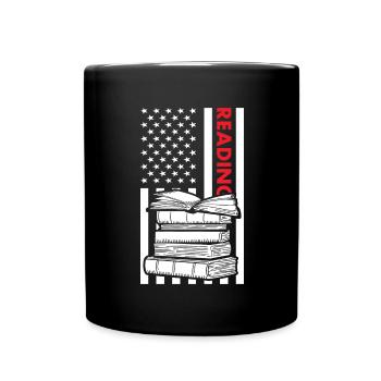Lisez-nous Lecture du drapeau - Mug uni - noir - Devant